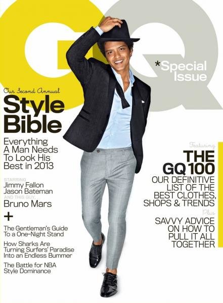 Bruno Mars กับการถ่ายแแบบปก GQ