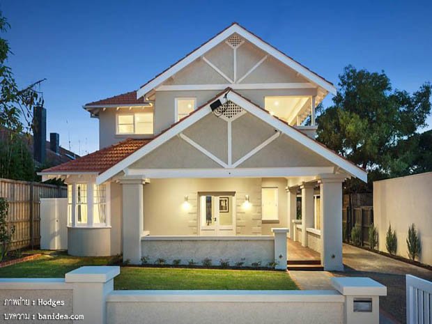แบบบ้านสองชั้น 4 ห้องนอน ห้องน้ำ สวยงาม ลงตัว!!