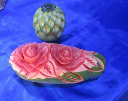 Décoration sur fruits & légumes - un art thaïlandais repris en France