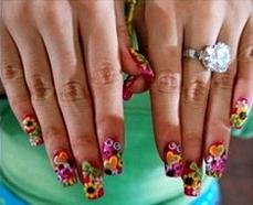 Nail Red : ลายเล็บสีแดง