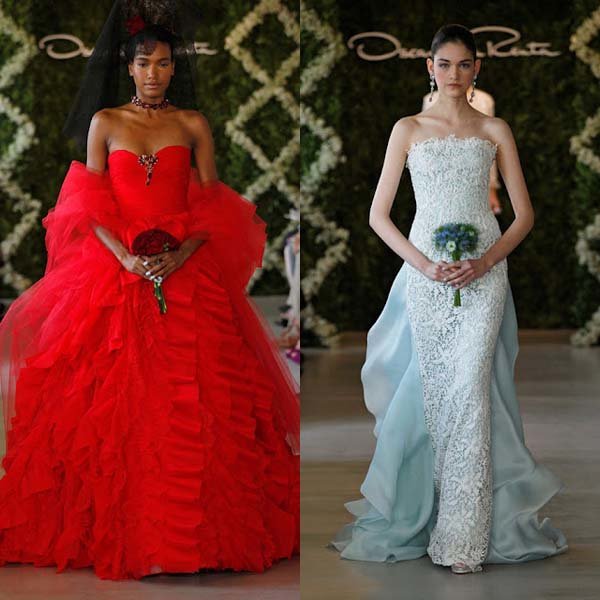 Đắm chìm trong BST Váy cưới tinh khôi từ Oscar de la Renta