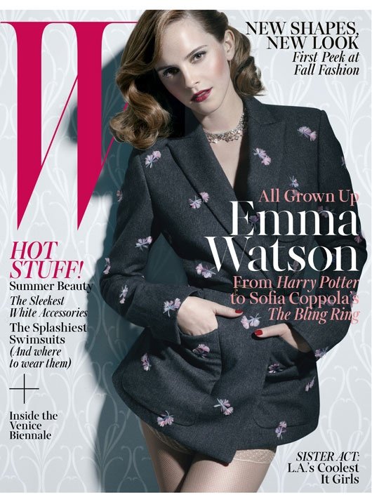Emma Watson Say Đắm Trên Trang Bìa Tạp Chí W Tháng 6/7 2013