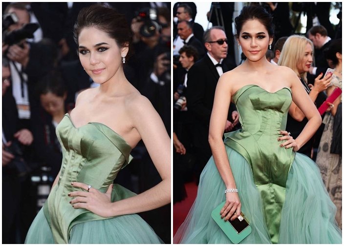 สวยเว่อร์! ชมพู่ อารยา สง่างามกับชุดสุดหรู Zac Posen ณ เมืองคานส์