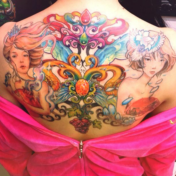 รอยสัก สาวทับทิม VRZO "Sweety Lady Tattoo"