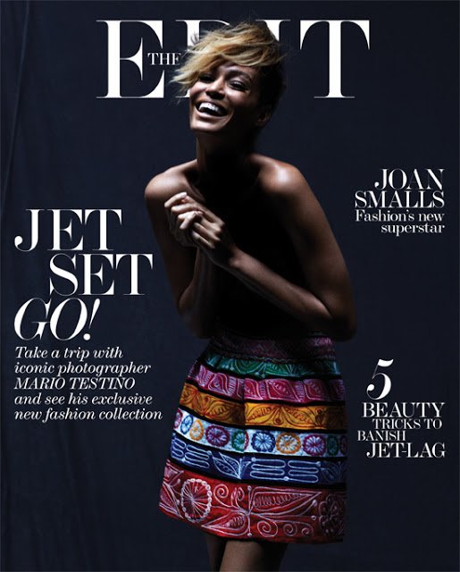 Joan Smalls chụp ảnh thời trang cho tạp chí The Edit tháng 6/2013.