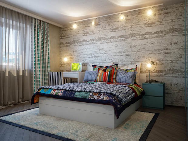 แบบห้องนอนสไตล์ Loft น่ารัก สดใส ผ่อนคลายสบายๆ