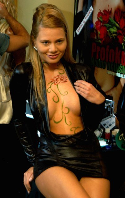 Bodypainting modela u Rijeci