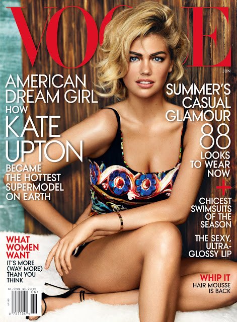 Quả bom sex Kate Upton cực quyến rũ trên Vogue Mỹ tháng 6