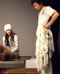 瞿颖兼职做女鞋设计师 北京拍摄最新宣传片
