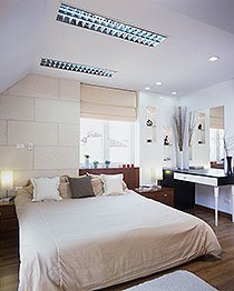 ห้องนอนใต้หลังคา
