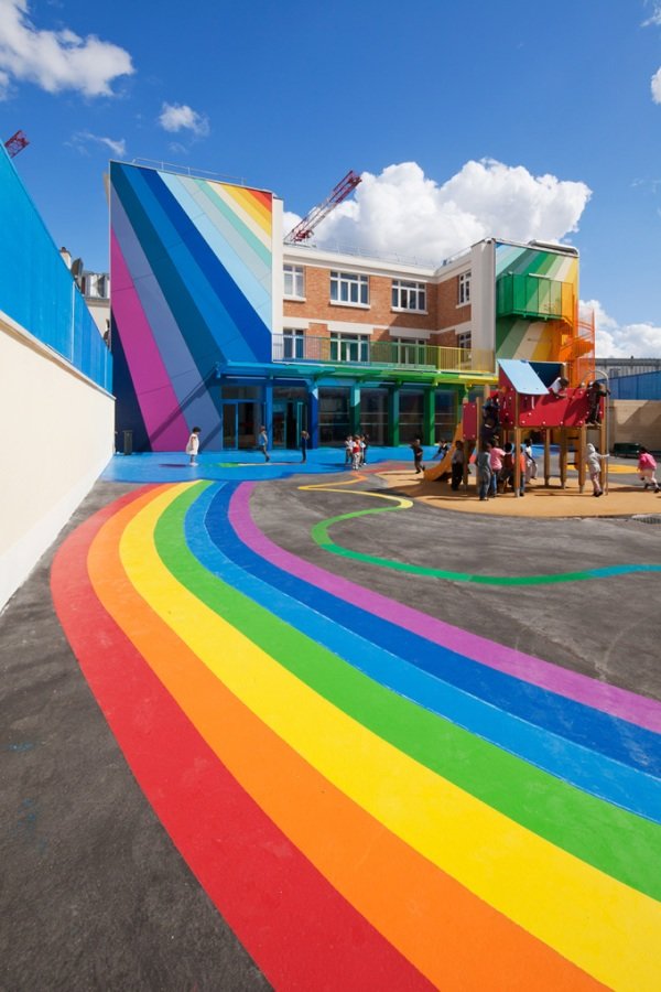 Ecole Maternelle Pajol - Ngôi Trường Cầu Vồng Ở Pháp