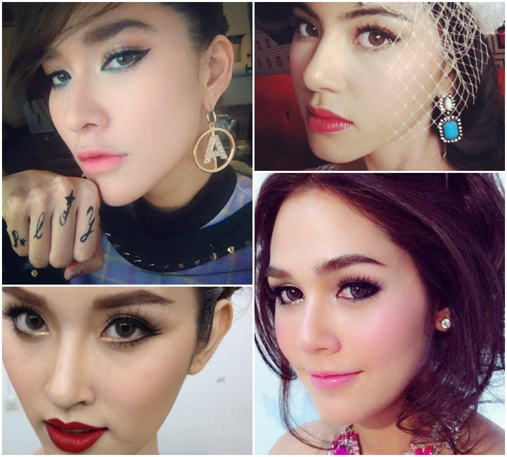 ใกล้ๆ ชัดๆ ซูมกันเห็นๆ ดาราแต่งหน้า แต่ละนางสวยเป๊ะ!!