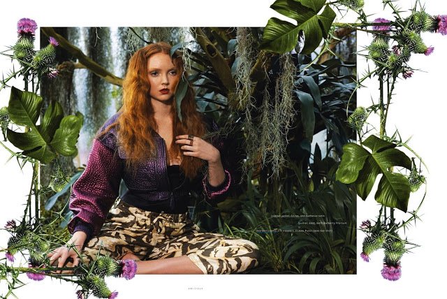 Lily Cole Hoà Vào Thiên Nhiên Trên Tạp Chí Instyle Anh Tháng 7
