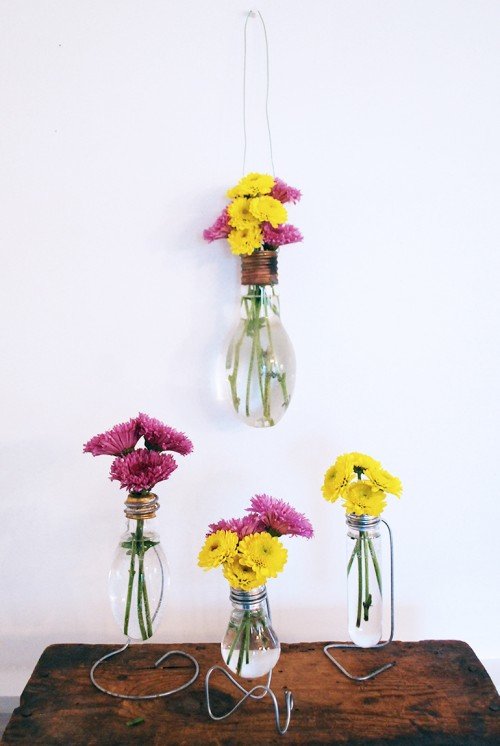 ของแต่งบ้านเก๋ๆ DIY แจกันดอกไม้สวย ด้วยหลอดแก้ว