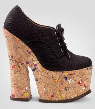 Giày Đế Bần Jeffrey Campbell Nico Platform Độc Đáo