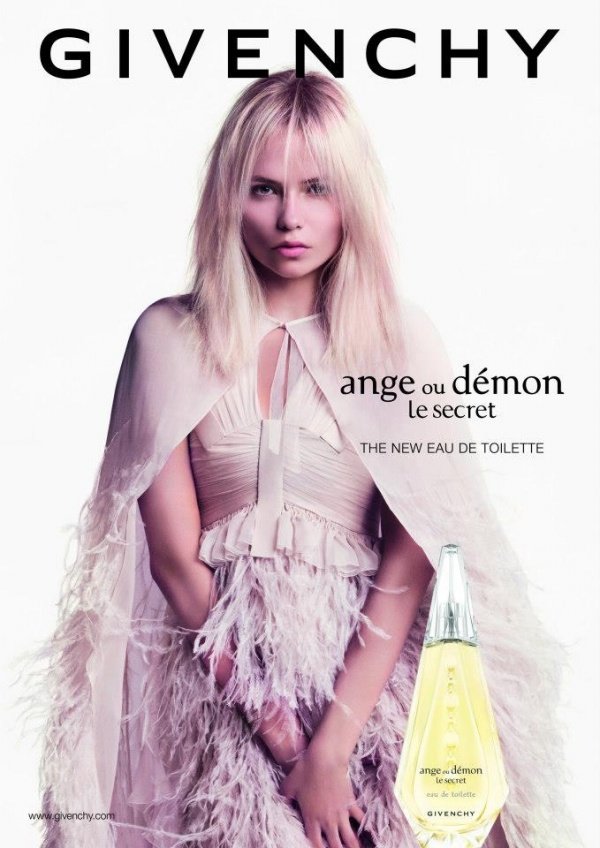 Natasha Poly tiếp tục tỏa sáng cùng chiến dich quảng bá nước hoa Givenchy “Ange ou Démon Le Secret” 2013.