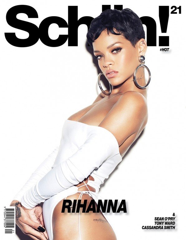 Rihanna cá tính và gợi cảm trên tạp chí Schön! Magazine #21