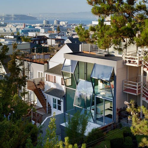 แบบบ้านสวยเท่ บ้านทรงปริซึม ออกแบบเก๋โดดเด่น!!