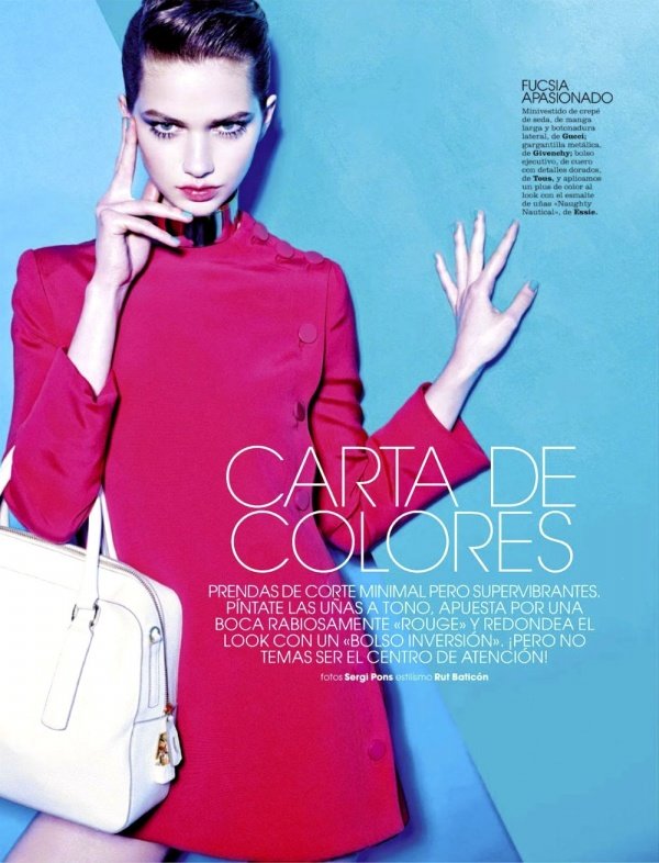 Sharon Kavjian chụp ảnh thời trang cho tạp chí Marie Claire Tây Ban Nha tháng 6/2013.