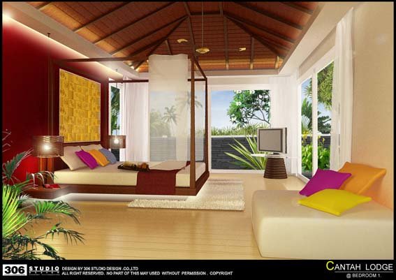cantah lodge บ้านสไตล์รีสอร์ท