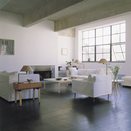 Salons : Inspirations - Dans un loft, chic et classique