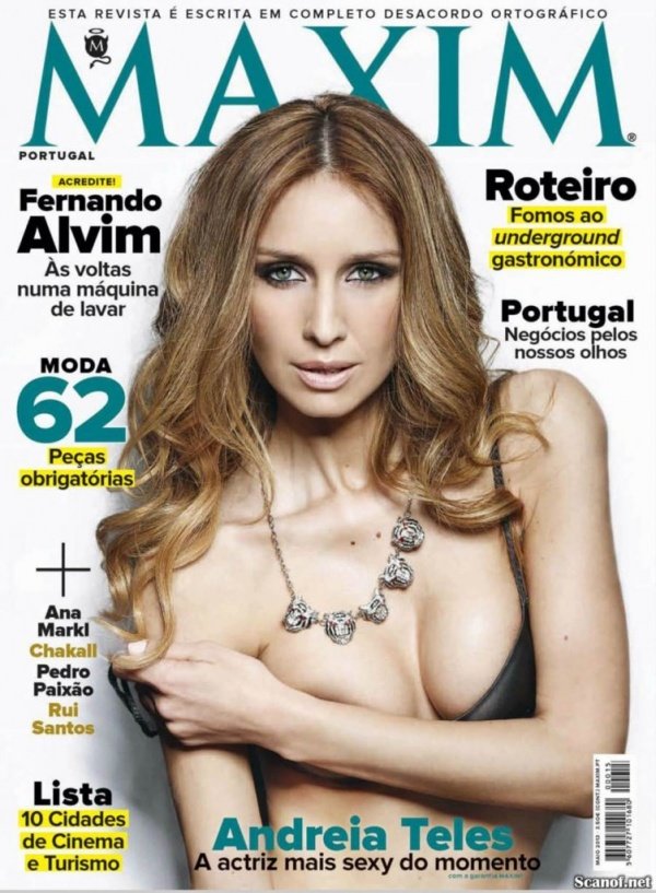 Andreia Teles khoe vẻ đẹp sexy trên tạp chí Maxim Portugal tháng 5