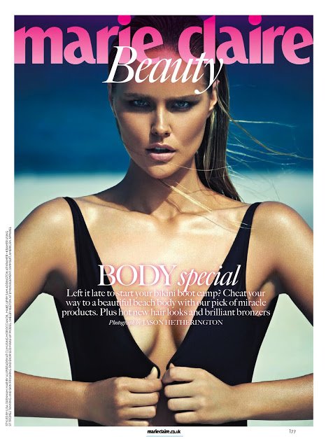 Shelby Keeton khoe da quyến rũ trên tạp chí Marie Claire US tháng 7/2013.