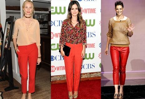 Lady in Red แฟชั่นตามรอยคนดังกับกางเกงแดงแรงสุดใจ!!