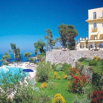 โรงแรมริมผาที่คาปรี : Caesar-augustus Hotel