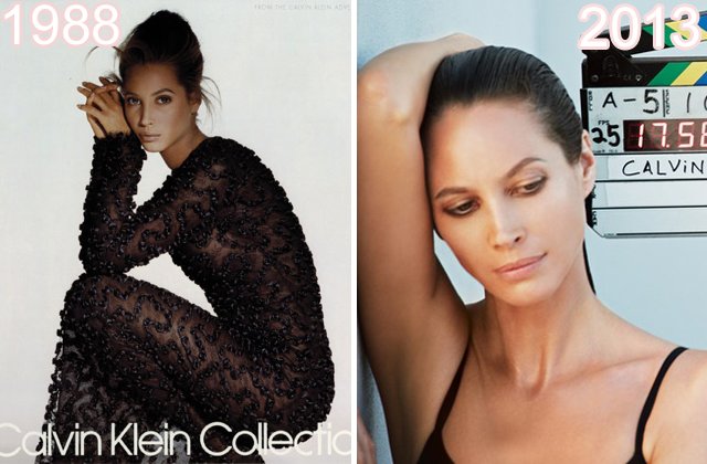 Christy Turlington , Calvin Klein กับ25 ปีที่แตกต่าง