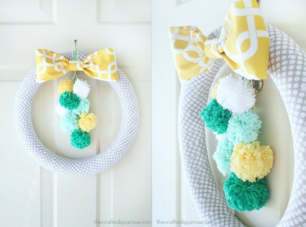 20 DIY การทำพวงหรีดสุดเริ่ด  ตกแต่งบ้านให้สวยงาม