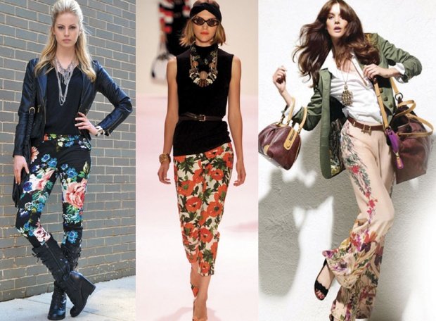 Pantalone sa cvetnim printom