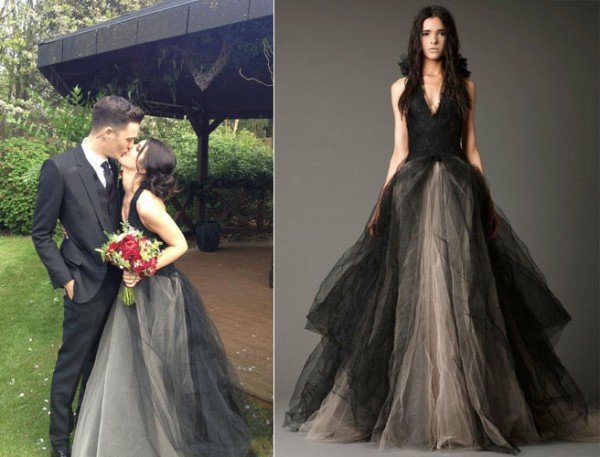 Thêm chút sắc màu cho áo cưới thêm thú vị.