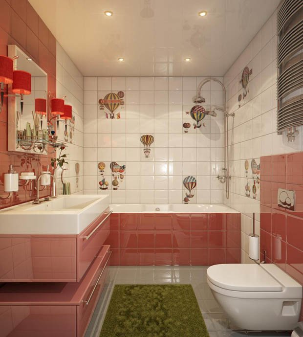 ลงตัวด้วยสีสัน แบบห้องน้ำสวย ลวดลายน่ารักมองแล้วเพลิน!! - Decor Report