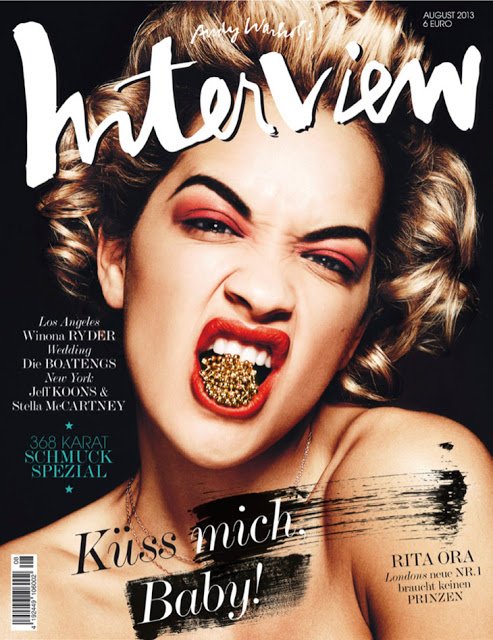 Rita Ora phá cách trên tạp chí Interview Đức tháng 8