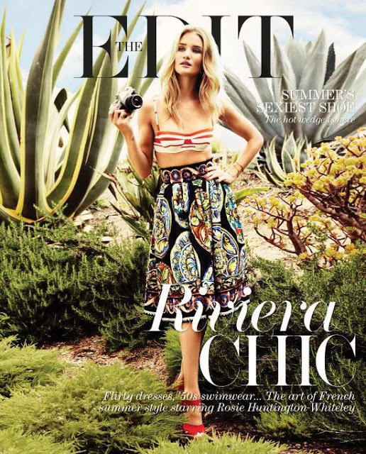 'Bông hồng nước Anh' Rosie Huntington-Whiteley duyên dáng trên tạp chí The Edit tháng 5