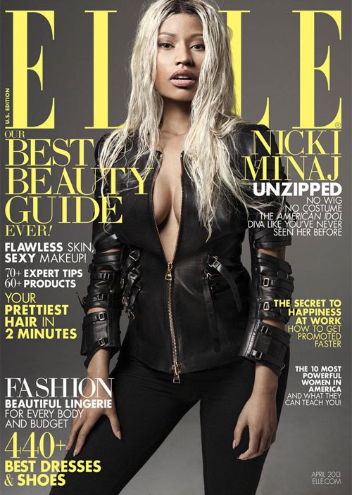Nicki Minaj gợi cảm và mạnh mẽ trên Tạp chí ELLE [Photos]